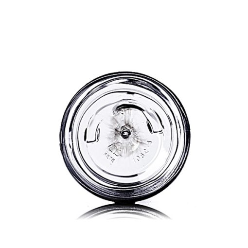 1 oz clear PET plastic single wall jar with 38-400 neck finish