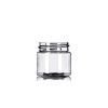 1 oz clear PET plastic single wall jar with 38-400 neck finish