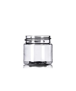 1 oz clear PET plastic single wall jar with 38-400 neck finish