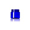 1 oz cobalt blue PET plastic single wall jar with 38-400 neck finish