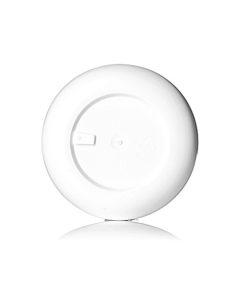 1 oz white PP/PS plastic double wall round base jar with 53-400 neck finish
