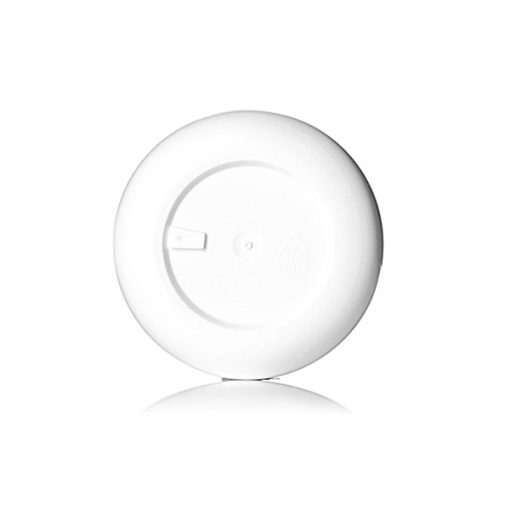 1 oz white PP/PS plastic double wall round base jar with 53-400 neck finish