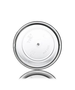 12 oz clear PET plastic single wall jar with 70-400 neck finish
