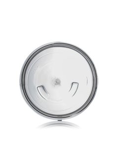 12 oz clear PET plastic single wall jar with 89-400 neck finish