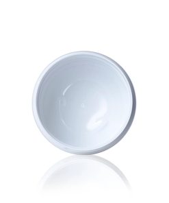 12 oz white PET plastic single wall jar with 89-400 neck finish