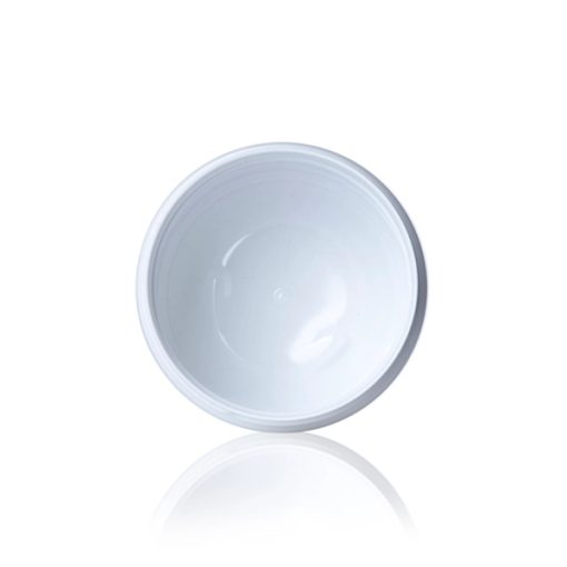12 oz white PET plastic single wall jar with 89-400 neck finish