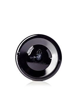 16 oz black PET plastic single wall jar with 89-400 neck finish