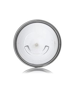 16 oz clear PET plastic single wall jar with 89-400 neck finish