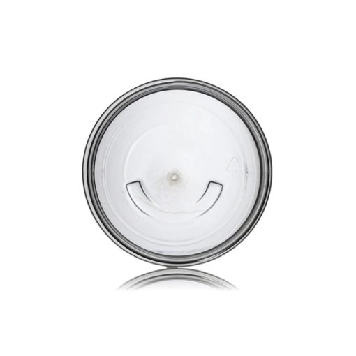 16 oz clear PET plastic single wall jar with 89-400 neck finish