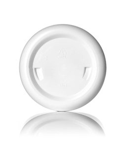 16 oz white HDPE plastic single wall jar with 89-400 neck finish