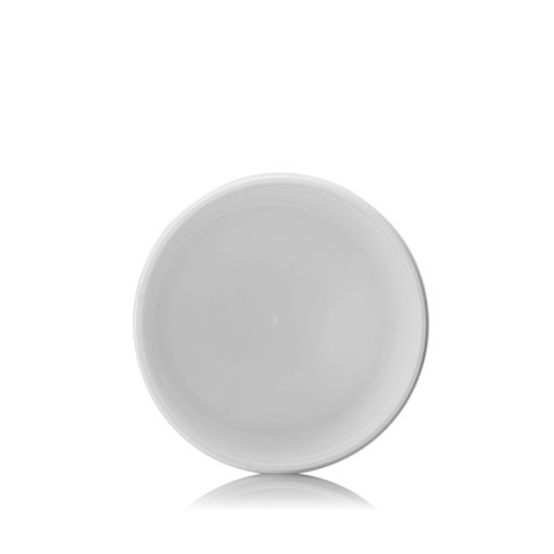 16 oz white PP plastic single wall jar with 89-400 neck finish