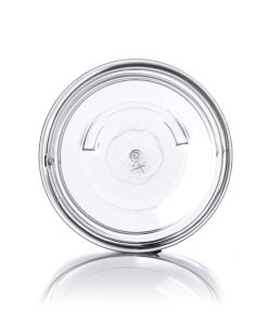 19 oz clear PET plastic single wall jar with 89-400 neck finish