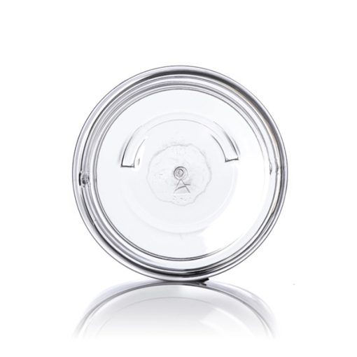 19 oz clear PET plastic single wall jar with 89-400 neck finish