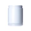 19 oz white PET plastic single wall jar with 89-400 neck finish
