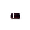 2 oz amber PET plastic single wall jar with 58-400 neck finish
