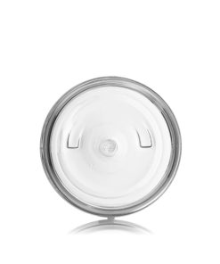 2 oz clear PET plastic single wall jar with 58-400 neck finish