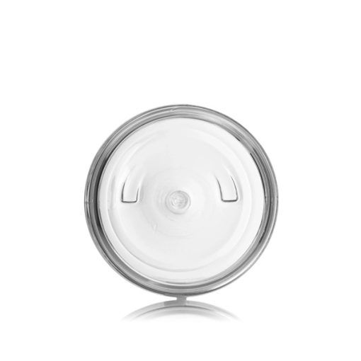 2 oz clear PET plastic single wall jar with 58-400 neck finish