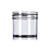 2 oz clear PS plastic single wall jar with 53-400 neck finish