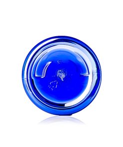 2 oz cobalt blue PET plastic single wall jar with 48-400 neck finish