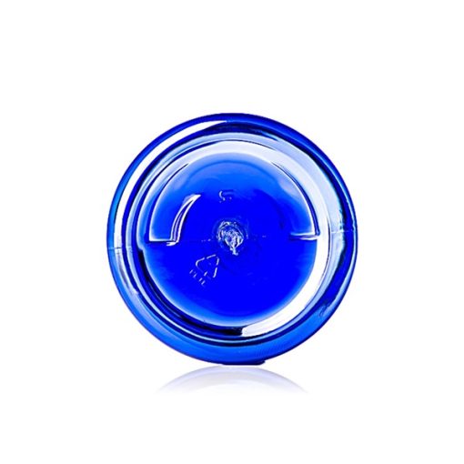 2 oz cobalt blue PET plastic single wall jar with 48-400 neck finish