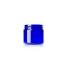 2 oz cobalt blue PET plastic single wall jar with 48-400 neck finish