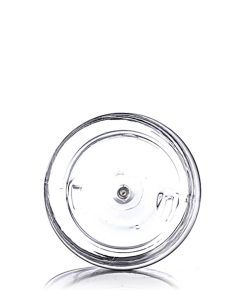 25 oz clear PET plastic single wall jar with 89-400 neck finish