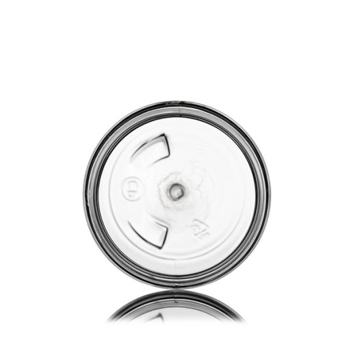 3 oz (100 mL) clear PET plastic single wall jar with 58-400 neck finish