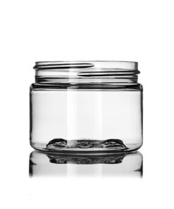 3 oz (100 mL) clear PET plastic single wall jar with 58-400 neck finish