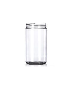 32 oz clear PET plastic single wall jar with 89-400 neck finish