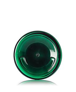 4 oz green PET plastic single wall jar with 70-400 neck finish
