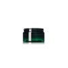 4 oz green PET plastic single wall jar with 70-400 neck finish