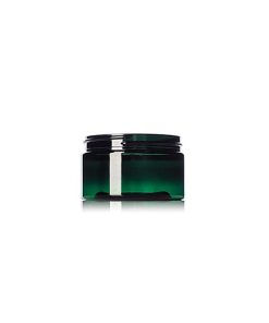 4 oz green PET plastic single wall jar with 70-400 neck finish