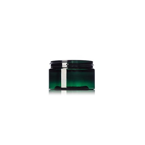 4 oz green PET plastic single wall jar with 70-400 neck finish