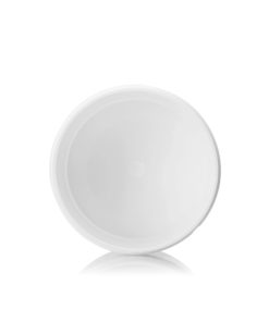 4 oz white PP plastic single wall jar with 70-400 neck finish