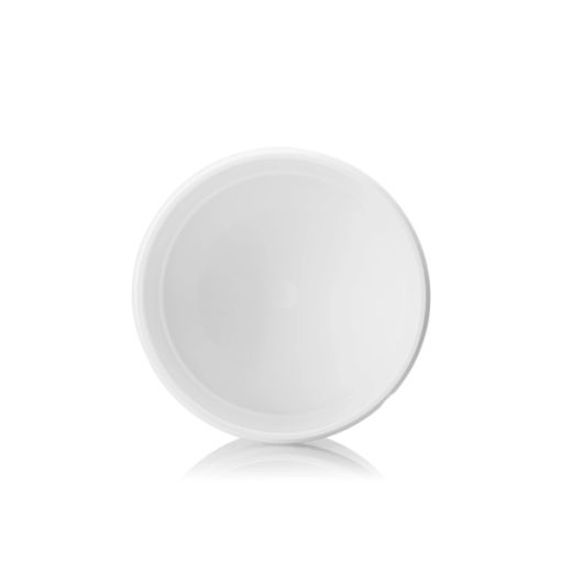 4 oz white PP plastic single wall jar with 70-400 neck finish