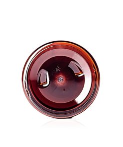 6 oz amber PET plastic single wall jar with 70-400 neck finish