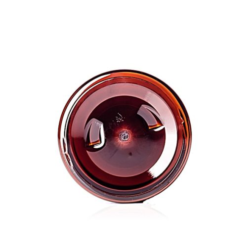 6 oz amber PET plastic single wall jar with 70-400 neck finish