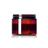 6 oz amber PET plastic single wall jar with 70-400 neck finish