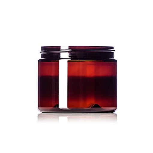 6 oz amber PET plastic single wall jar with 70-400 neck finish
