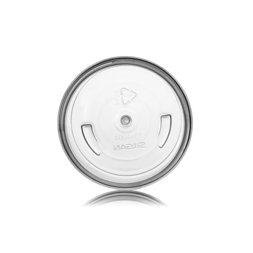 6 oz clear PET plastic single wall jar with 70-400 neck finish