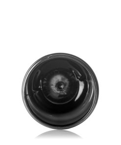 8 oz black PET plastic single wall jar with 70-400 neck finish