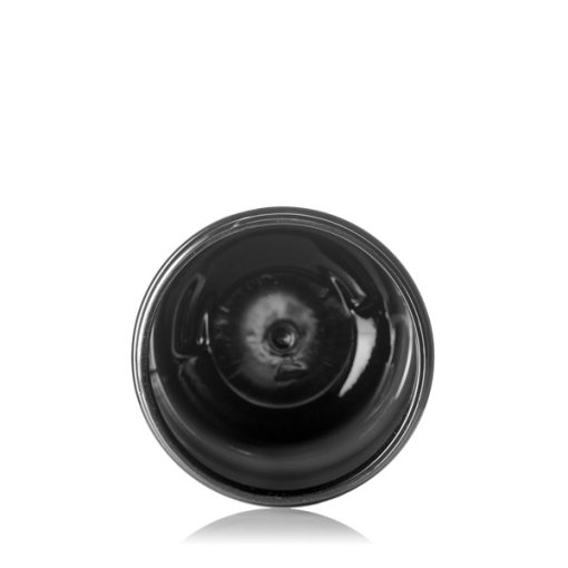 8 oz black PET plastic single wall jar with 70-400 neck finish