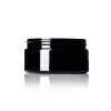 8 oz black PET plastic single wall jar with 89-400 neck finish