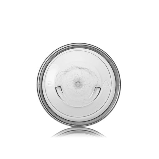 8 oz clear PET plastic single wall jar with 89-400 neck finish