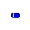 PET plastic single wall jar 8 oz cobalt blue with 89-400 neck finish