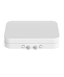 80mm Child Resistant Hinged Lid Tin – White