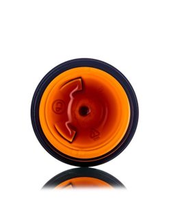 Amber PET plastic single wall jar 3 oz (100 mL) with 58-400 neck finish