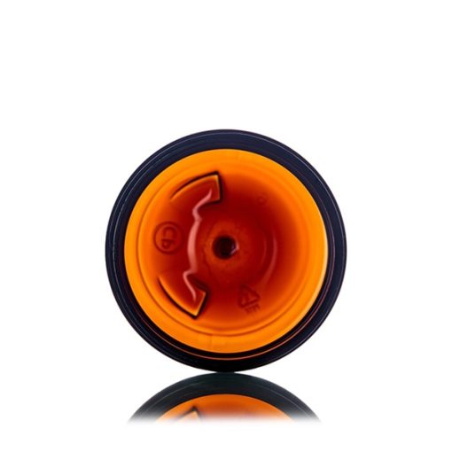 Amber PET plastic single wall jar 3 oz (100 mL) with 58-400 neck finish