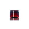 Amber PET plastic single wall jar 3 oz (100 mL) with 58-400 neck finish
