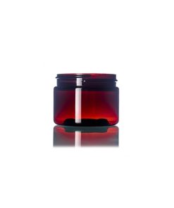 Amber PET plastic single wall jar 3 oz (100 mL) with 58-400 neck finish